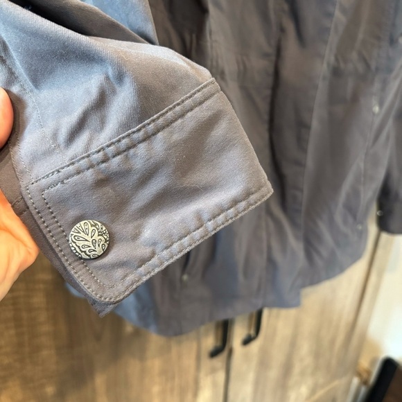 Prana Halle Utility Jacket XS Waist Cinch Gray - Picture 9 of 13